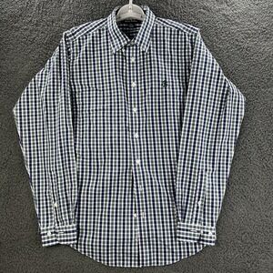 Brooks Brothers Men's XL Long Sleeve Plaid‎ Oxford Button Down Gingham Pockets